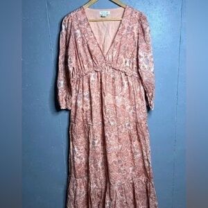 Rachel Zoe Pink Floral Maxi Dress